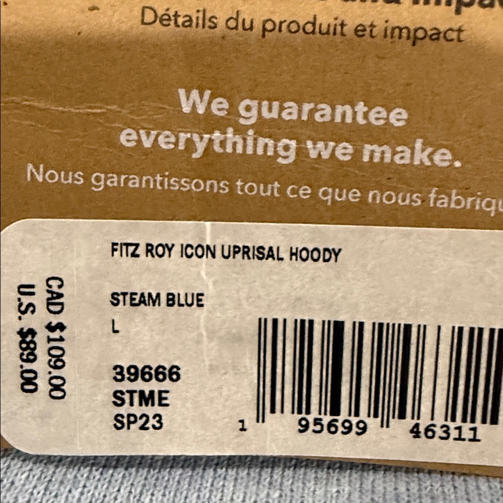 Patagonia Women’s XL, Men's L Light Blue Hoodie - Picture 9 of 16